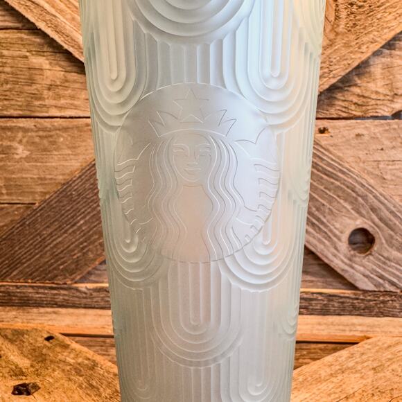 NEW Starbucks Spring 2024 Anniversary Shell Soft Touch Mint Green/Teal, 24 fl oz - Picture 6 of 9